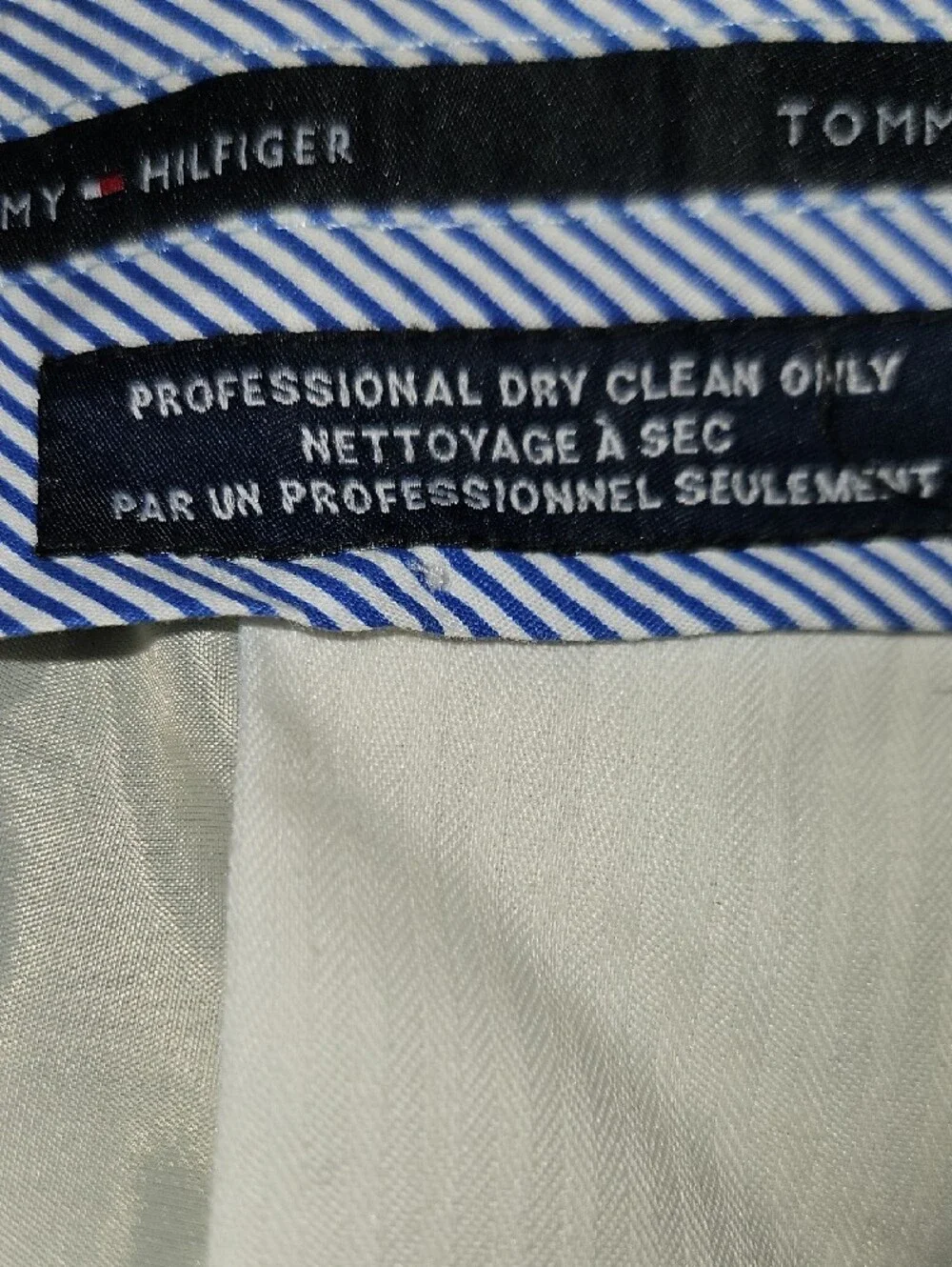 Tommy Hilfiger Size W36xL34 Men's Light Grey Dress Pants